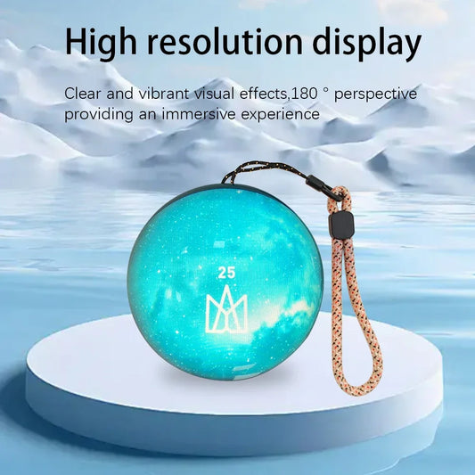 3d Crystal Ballvideo Player Displaying Customizable Video Glass Ball Electronic Screen Gift Perfect For Couples Petsand Memorie
